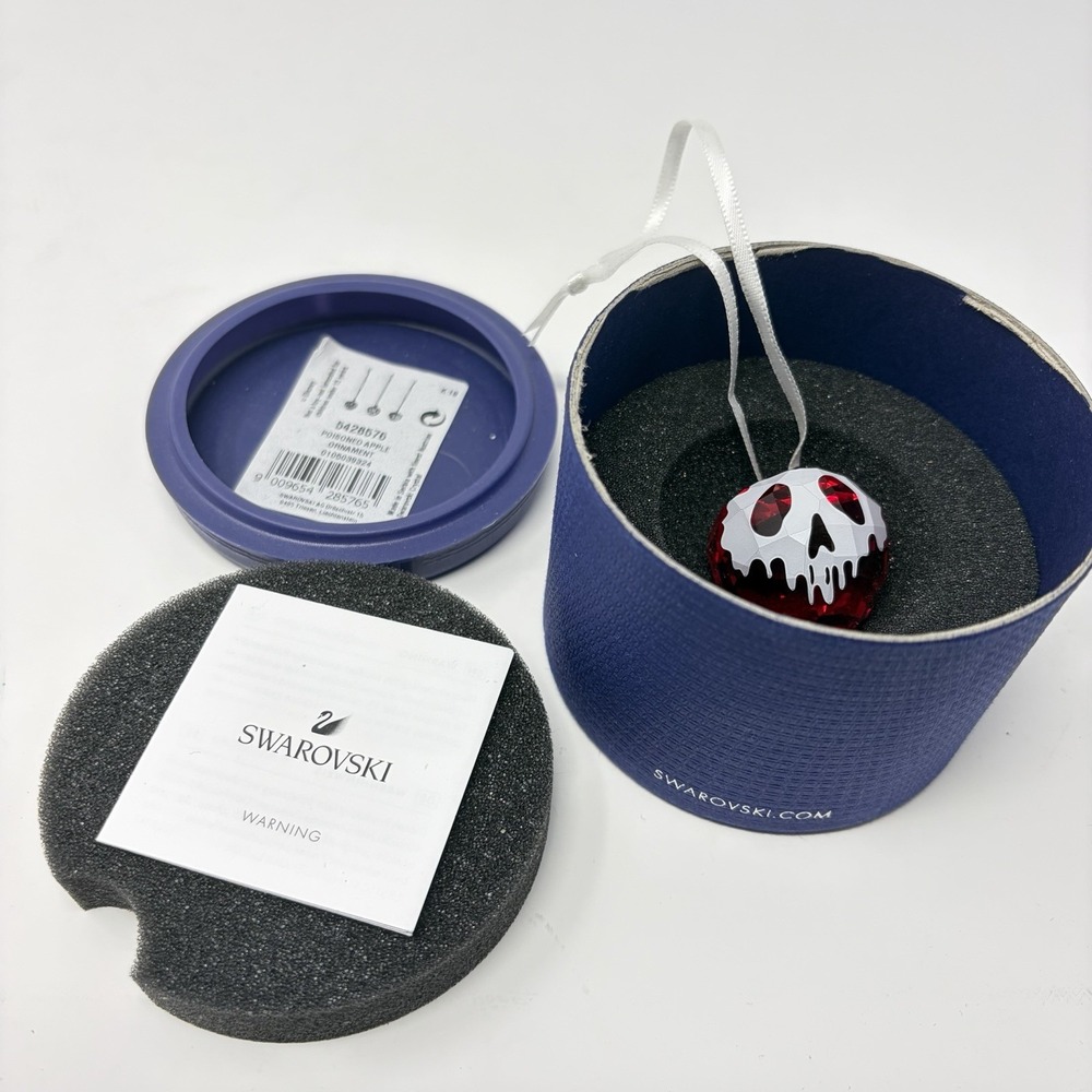 Swarovski Crystal‎ Poisoned Apple Ornament #5428576 Disney Brand